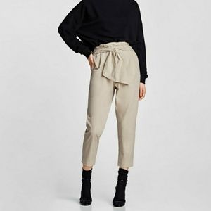 Zara paperbag pants